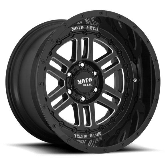 MOTO METAL DEEP SIX MO800 20X10 6X135 G-BLK MILL -18MM - MO80021063318N