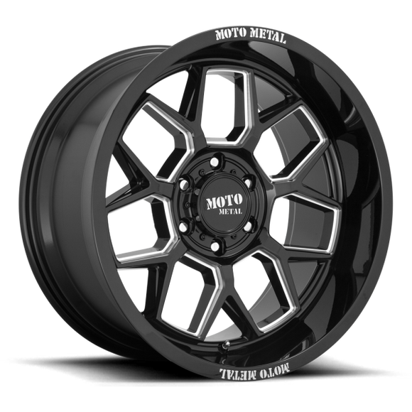 MOTO METAL BANSHEE MO803 20X10 8X170 G-BLK MILL -18MM - MO80321087318N