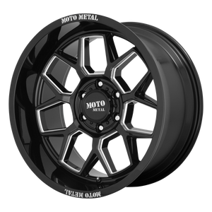 MOTO METAL BANSHEE MO803 20X10 6X135 G-BLK MILL -18MM - MO80321063318N